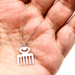 Duafe Adinkra Symbol Necklace