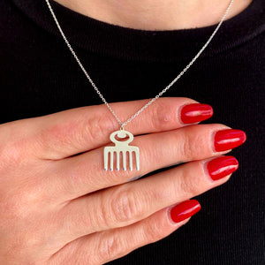 Duafe Adinkra Symbol Necklace