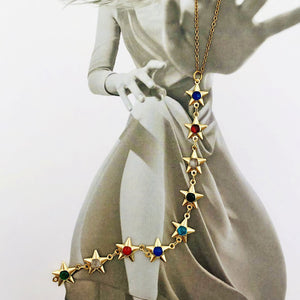 Gold Y Star Necklace