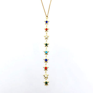 Gold Y Star Necklace