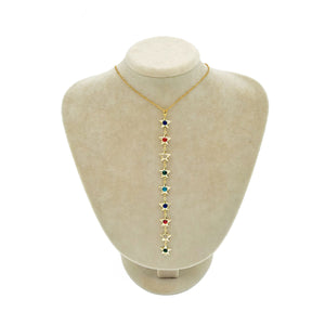 Gold Y Star Necklace