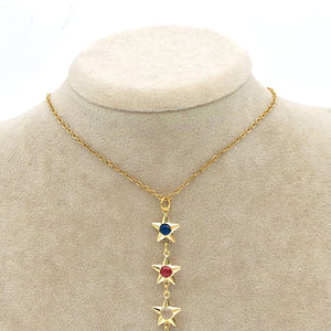 Gold Y Star Necklace