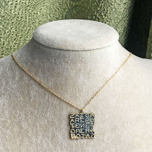 SATOR Square Necklace