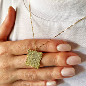 SATOR Square Necklace