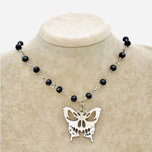 Skull Butterfly Necklace