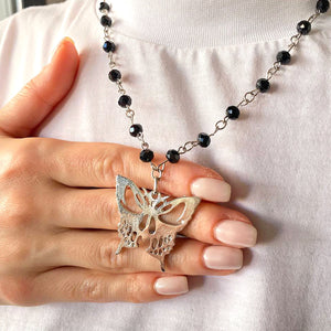 Skull Butterfly Necklace
