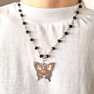 Skull Butterfly Necklace