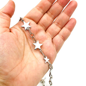 Y2K Star Choker Chain Necklace