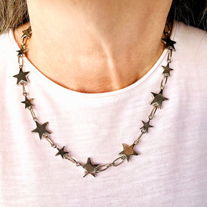 Y2K Star Choker Chain Necklace