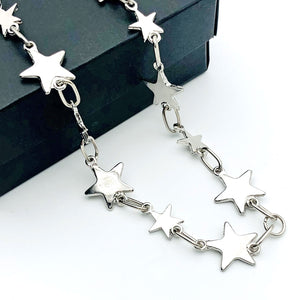 Y2K Star Choker Chain Necklace